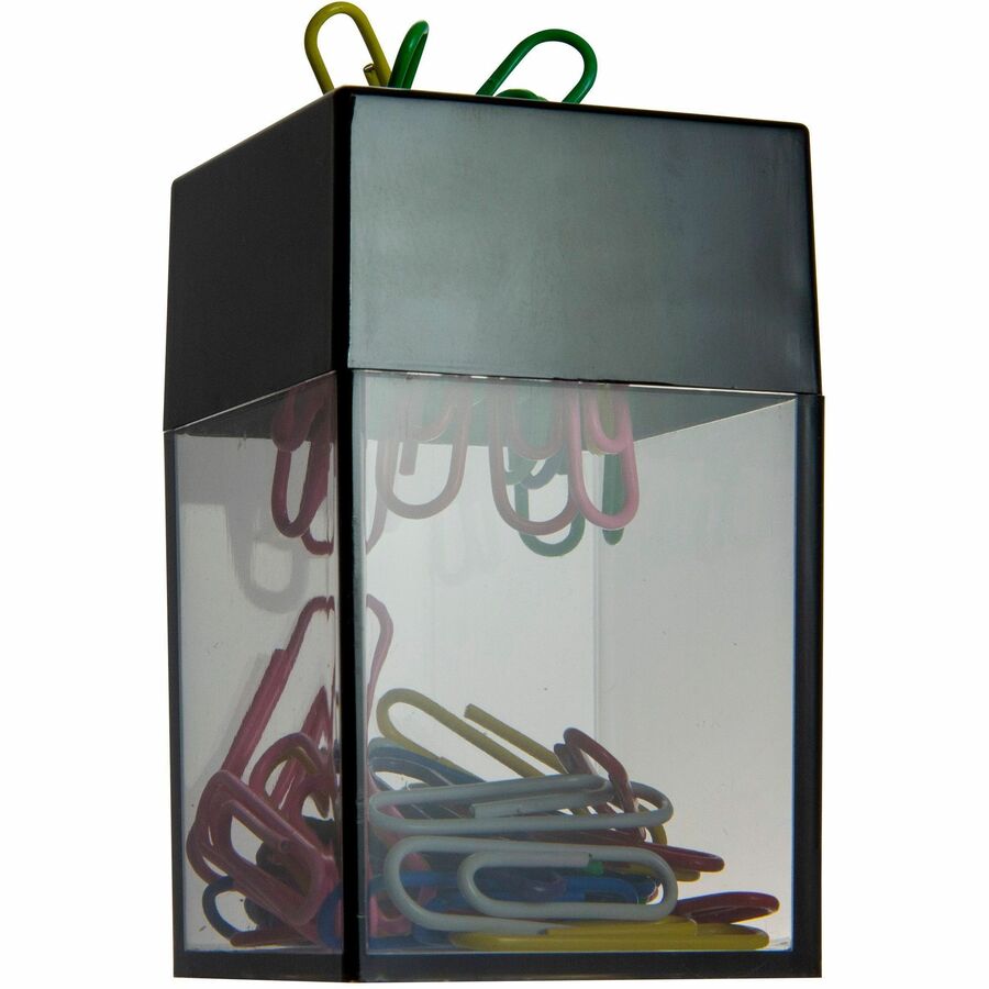 Officemate 3-Compartment Pencil Cup - 4" x 2.9" x 2.9" x - 1 Each - Black