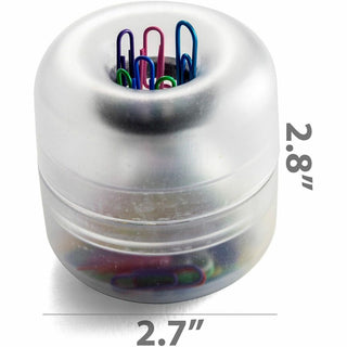 Officemate Euro-Style Designer Paper Clip Holder - 1 Each - Clear