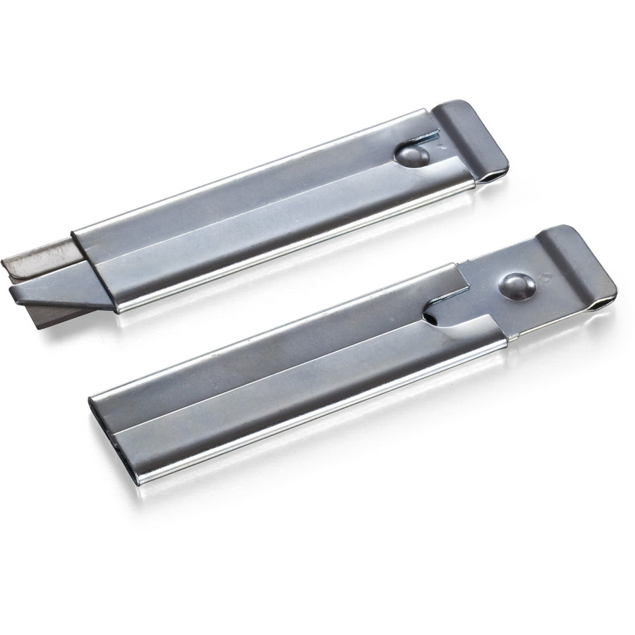 Officemate Single-Sided Razor Blade Carton Cutter - Steel - 4" Length - 12 / Box - 
