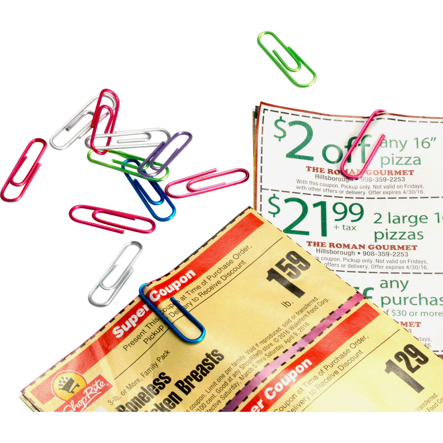 officemate-translucent-vinyl-paper-clips-no-2-600-box-blue-purple-green-red-silver-vinyl_oic97211 - 3