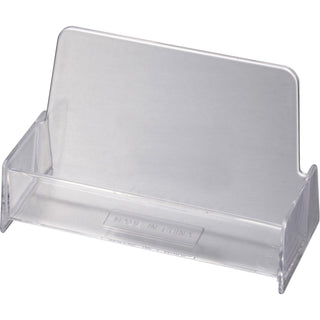 Officemate Business Card Holder, Holds Up to 50 Cards, Clear (97832) - 1.9" x 3.9" x 2.4" , Plastic, Clear, 1 Each - 