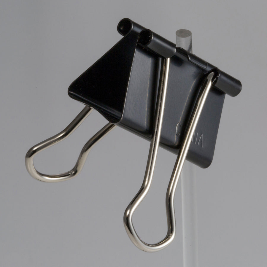 Officemate Binder Clips - Medium - 2.4" Width - 0.62" Size Capacity - for File - Corrosion Resistant, Durable - 12 / Box - Black