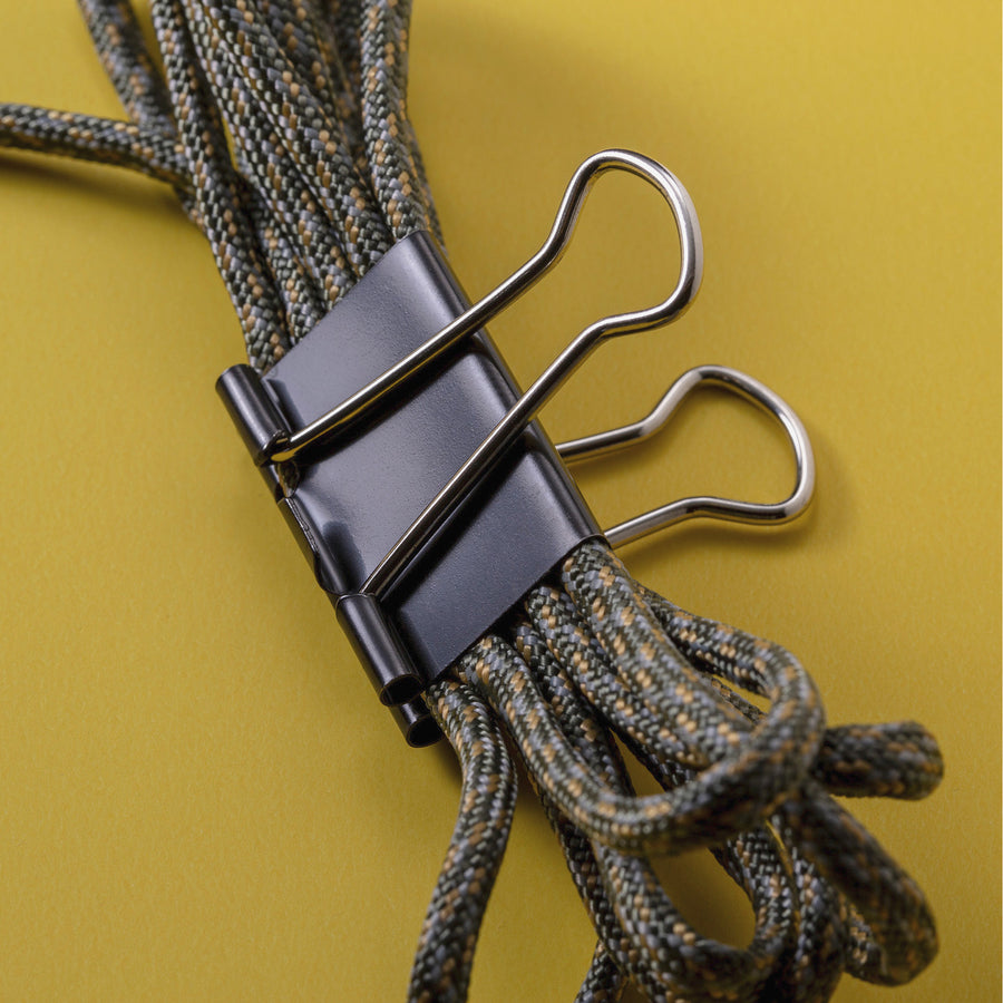 Officemate Binder Clips - Medium - 2.4" Width - 0.62" Size Capacity - for File - Corrosion Resistant, Durable - 12 / Box - Black