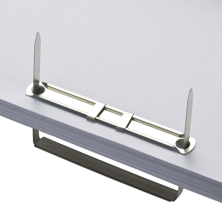 Officemate Prong Fasteners - Standard - 2.8" Length - 2" Size Capacity - 50 / Box - Silver - Steel