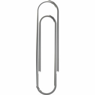 Officemate Paper Clips - No. 1 - 1000 / Pack - Silver - Steel
