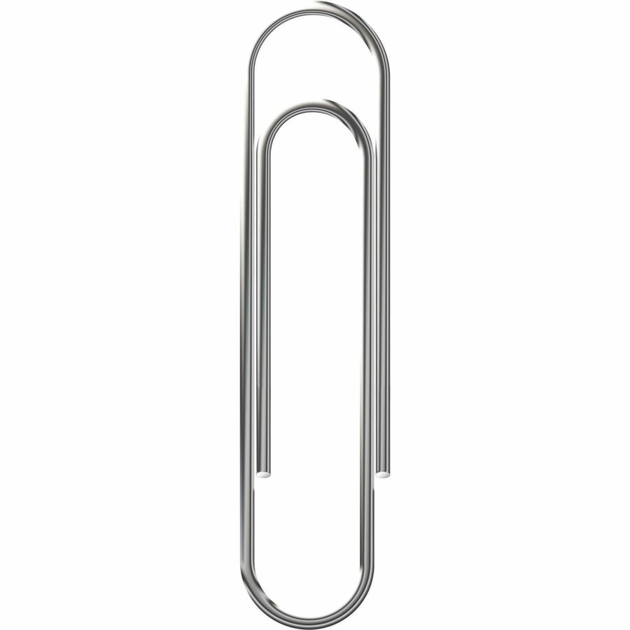 Officemate Paper Clips - No. 1 - 1000 / Pack - Silver - Steel