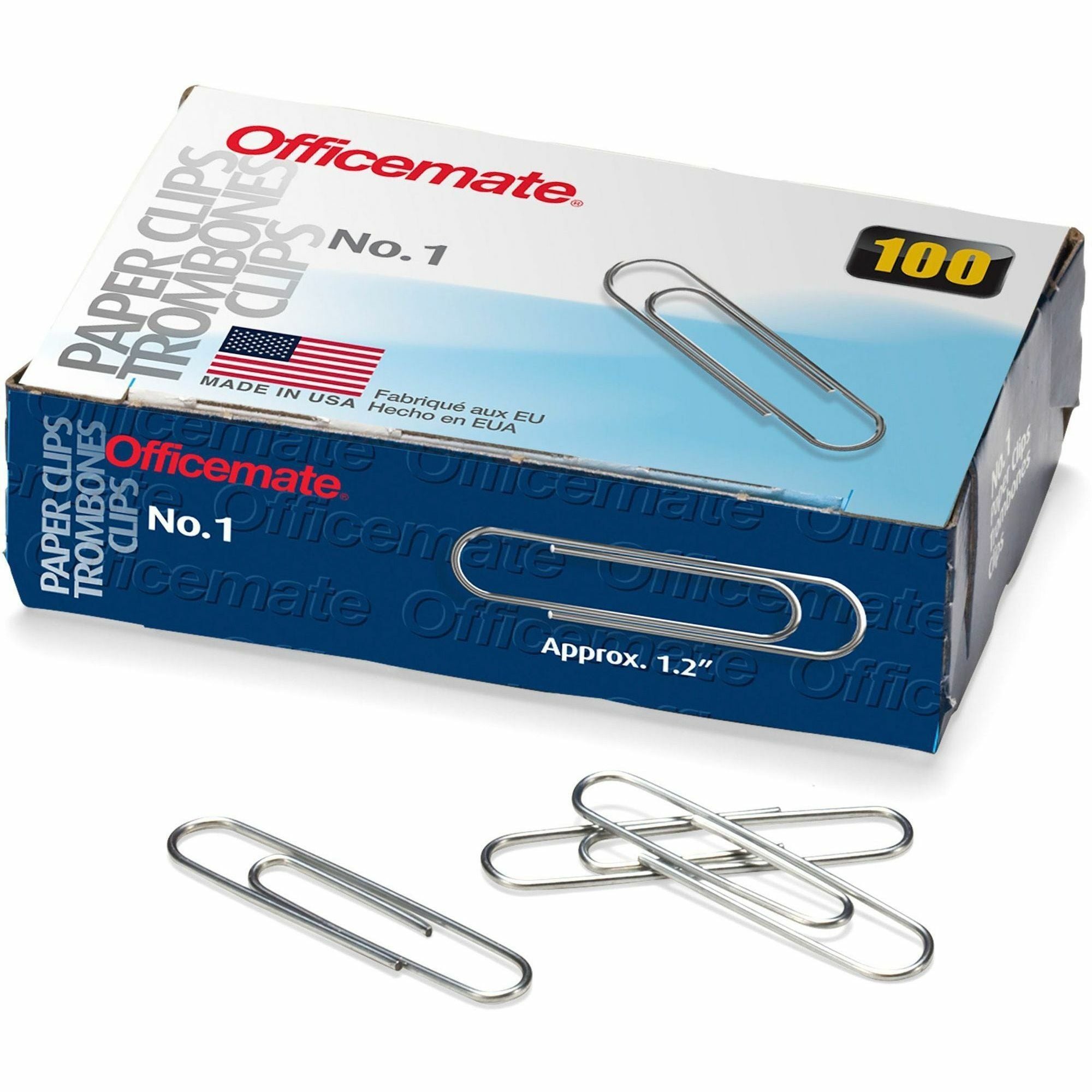 officemate-paper-clips-no-1-1000-pack-silver-steel_oic99911 - 1