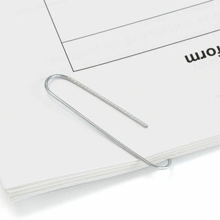 Officemate Giant Nonskid Paper Clips - Jumbo - 2" Length x 0.5" Width - 1000 / Pack - Silver - Steel