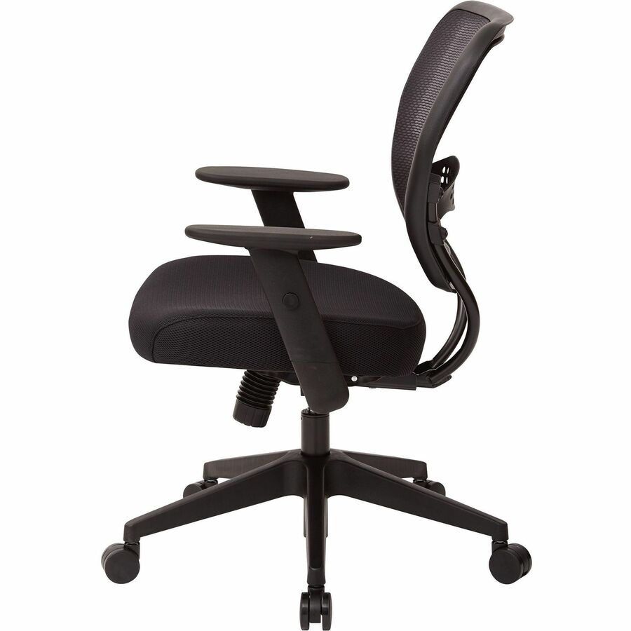 Office Star Professional Air Grid Back Managers Chair - Black Mesh Seat - Mesh Back - Black Frame - 5-star Base - 1 Each