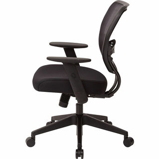 Office Star Professional Air Grid Back Managers Chair - Black Mesh Seat - Mesh Back - Black Frame - 5-star Base - 1 Each