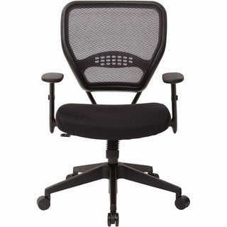 Office Star Professional Air Grid Back Managers Chair - Black Mesh Seat - Mesh Back - Black Frame - 5-star Base - 1 Each
