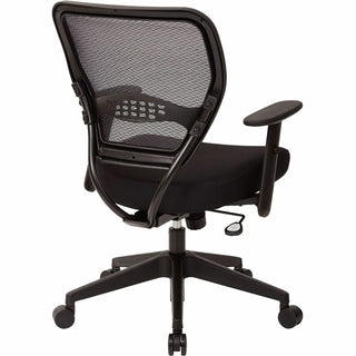 Office Star Professional Air Grid Back Managers Chair - Black Mesh Seat - Mesh Back - Black Frame - 5-star Base - 1 Each