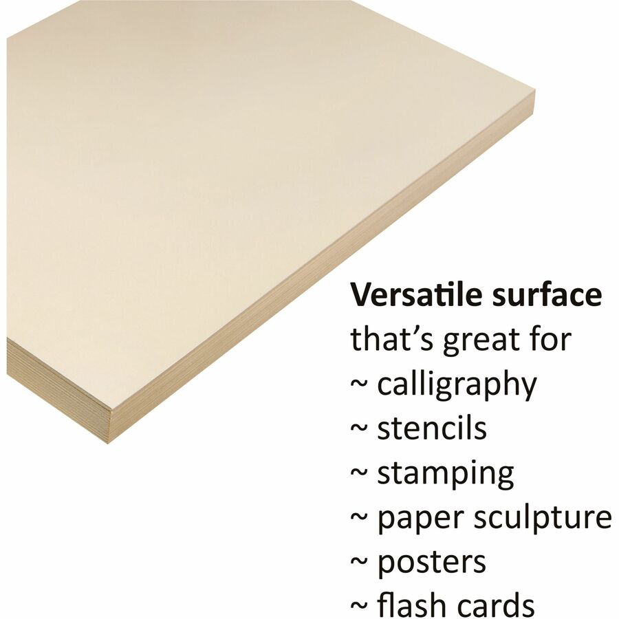 Pacon Tagboard - Craft, Art - 24"Width x 36"Length - 100 / Pack - Manila