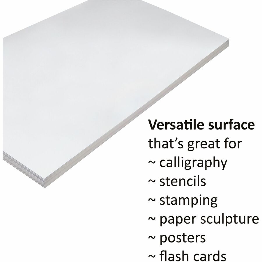 Heavyweight Tagboard, 24 x 36, White, 100/Pack - 3