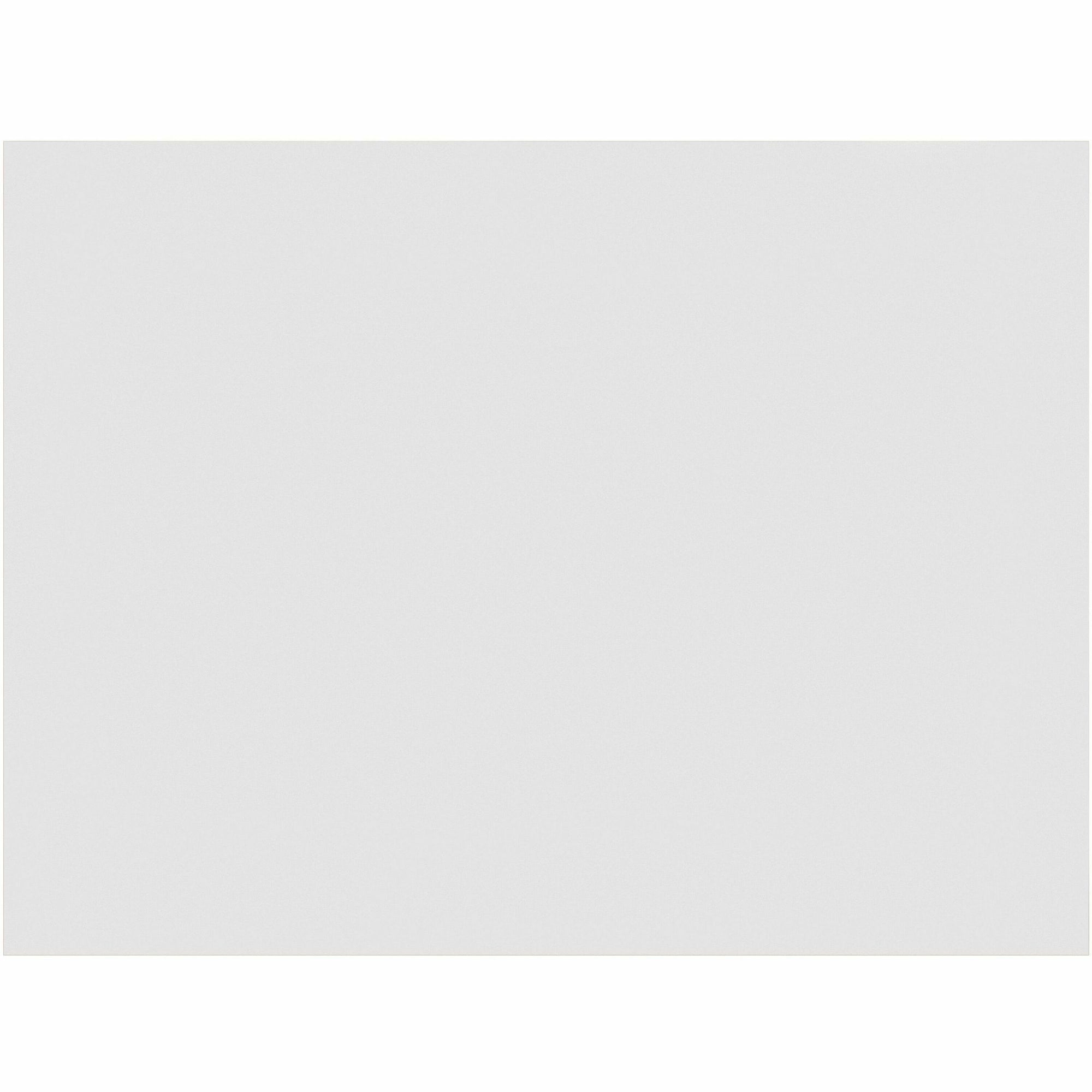 Pacon Gloss Coat Fingerpaint Paper - Plain - 22" x 16" - White Paper - Non Absorbant, Resist Bleed-through - Recycled - 100 / Pack