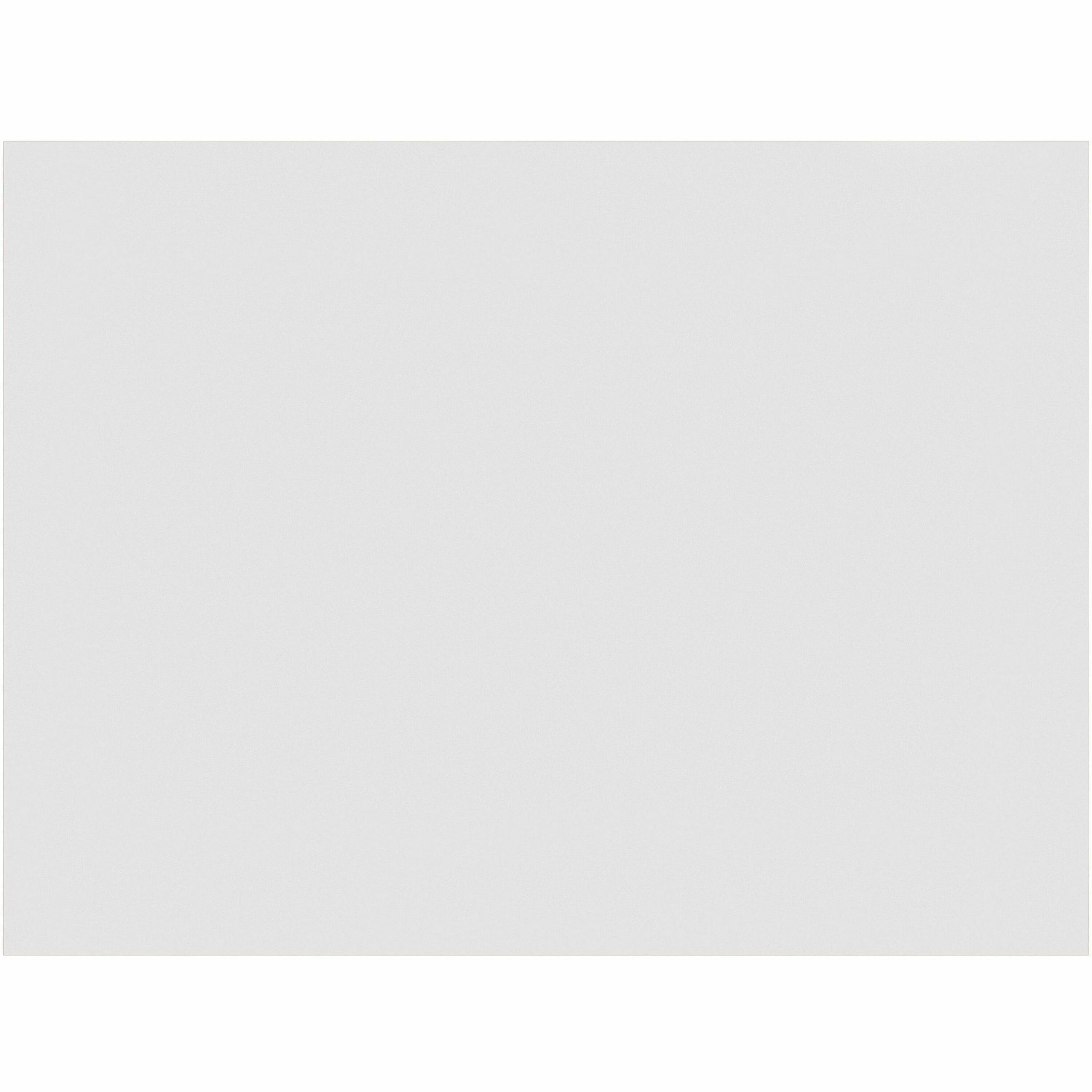 Pacon Gloss Coat Fingerpaint Paper - Plain - 22" x 16" - White Paper - Non Absorbant, Resist Bleed-through - Recycled - 100 / Pack