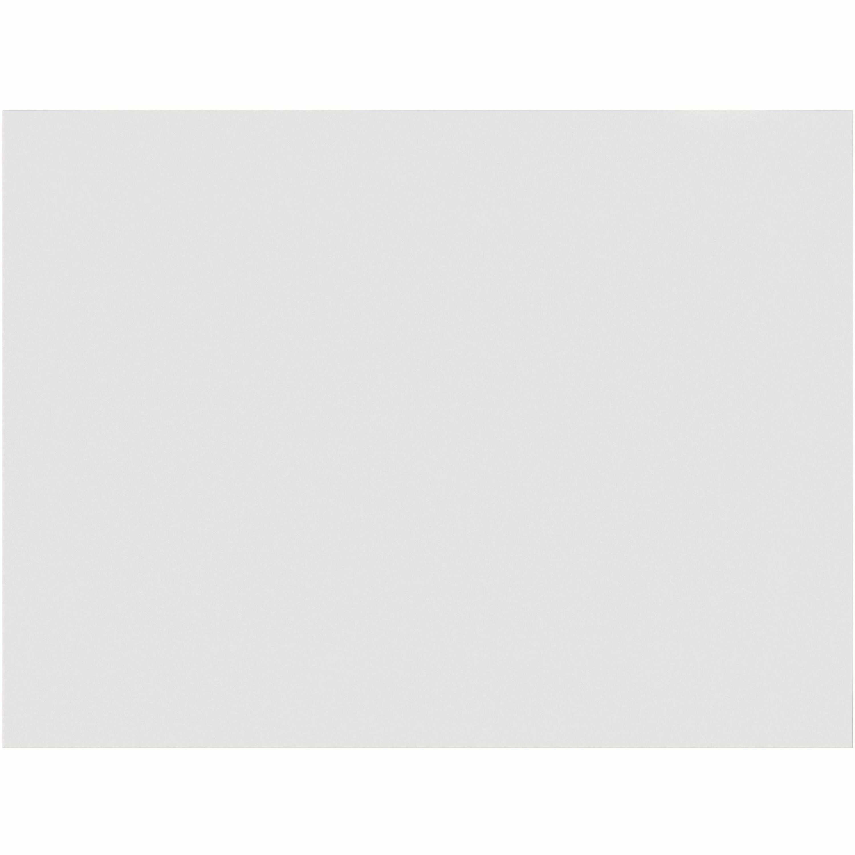 Pacon Gloss Coat Fingerpaint Paper - Plain - 22" x 16" - White Paper - Non Absorbant, Resist Bleed-through - Recycled - 100 / Pack