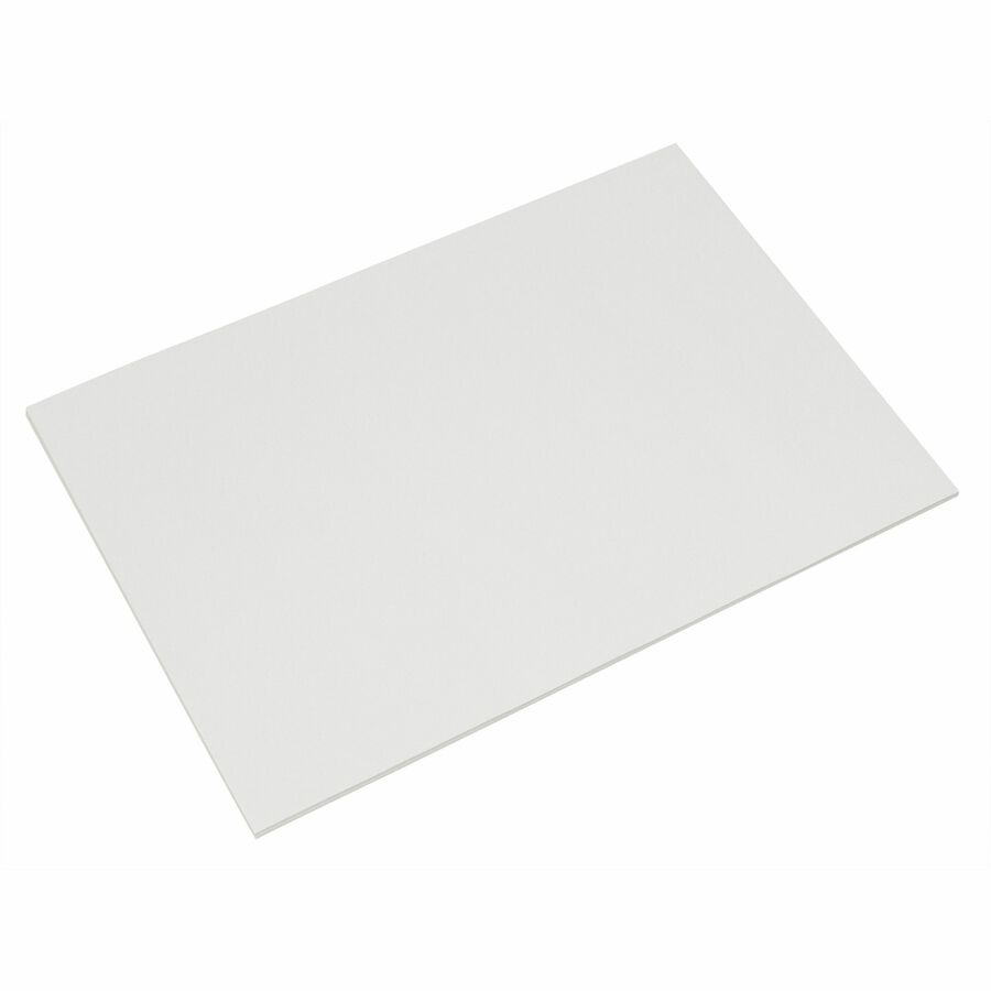 Pacon Gloss Coat Fingerpaint Paper - Plain - 22" x 16" - White Paper - Non Absorbant, Resist Bleed-through - Recycled - 100 / Pack - 