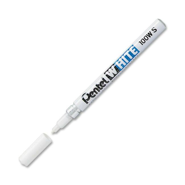 White Permanent Marker, Fine Bullet Tip, White