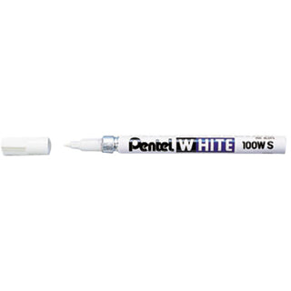 White Permanent Marker, Fine Bullet Tip, White