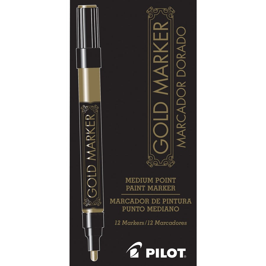 pilot-creative-permanent-markers-medium-marker-point-1-mm-marker-point-size-gold-gold-barrel-1-each_pil41700 - 3