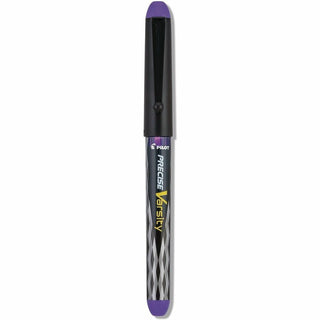 Varsity Fountain Pen, Medium 1 mm, Purple Ink, Clear/Black/Purple Barrel