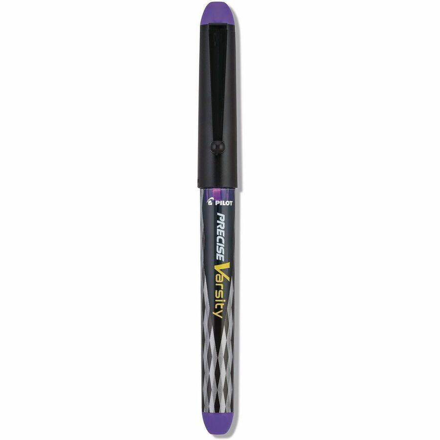 Varsity Fountain Pen, Medium 1 mm, Purple Ink, Clear/Black/Purple Barrel