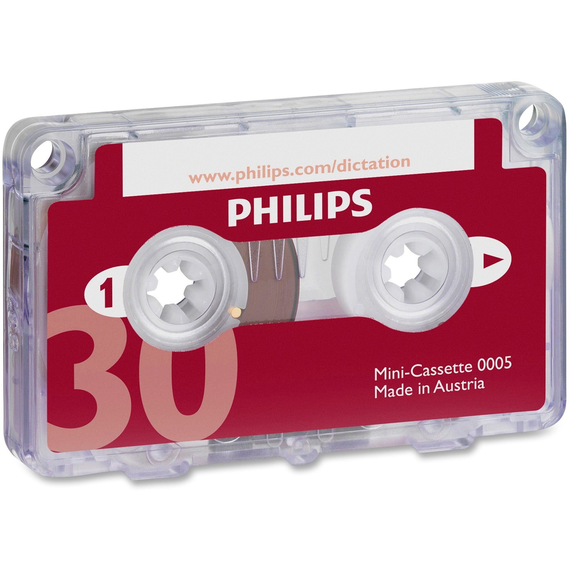 Audio and Dictation Mini Cassette, 30 min (15 min x 2), 10/Pack