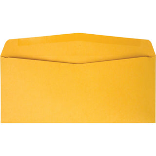 Kraft Envelope, #10, Commercial Flap, Gummed Closure, 4.13 x 9.5, Brown Kraft, 500/Box