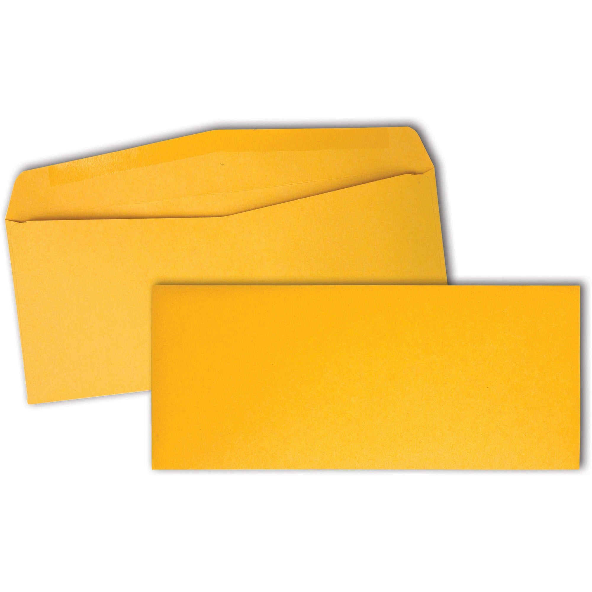 Kraft Envelope, #10, Commercial Flap, Gummed Closure, 4.13 x 9.5, Brown Kraft, 500/Box