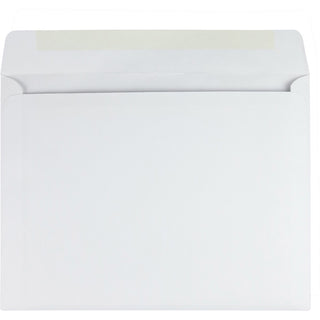 Open-Side Booklet Envelope, #13 1/2, Cheese Blade Flap, Gummed Closure, 10 x 13, White, 100/Box