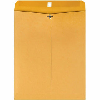 Quality Park 11-1/2 x 14-1/2 Clasp Envelopes with Deeply Gummed Flaps - Clasp - #105 - 11 1/2" Width x 14 1/2" Length - 28 lb - Gummed - Kraft - 100 / Box - Kraft