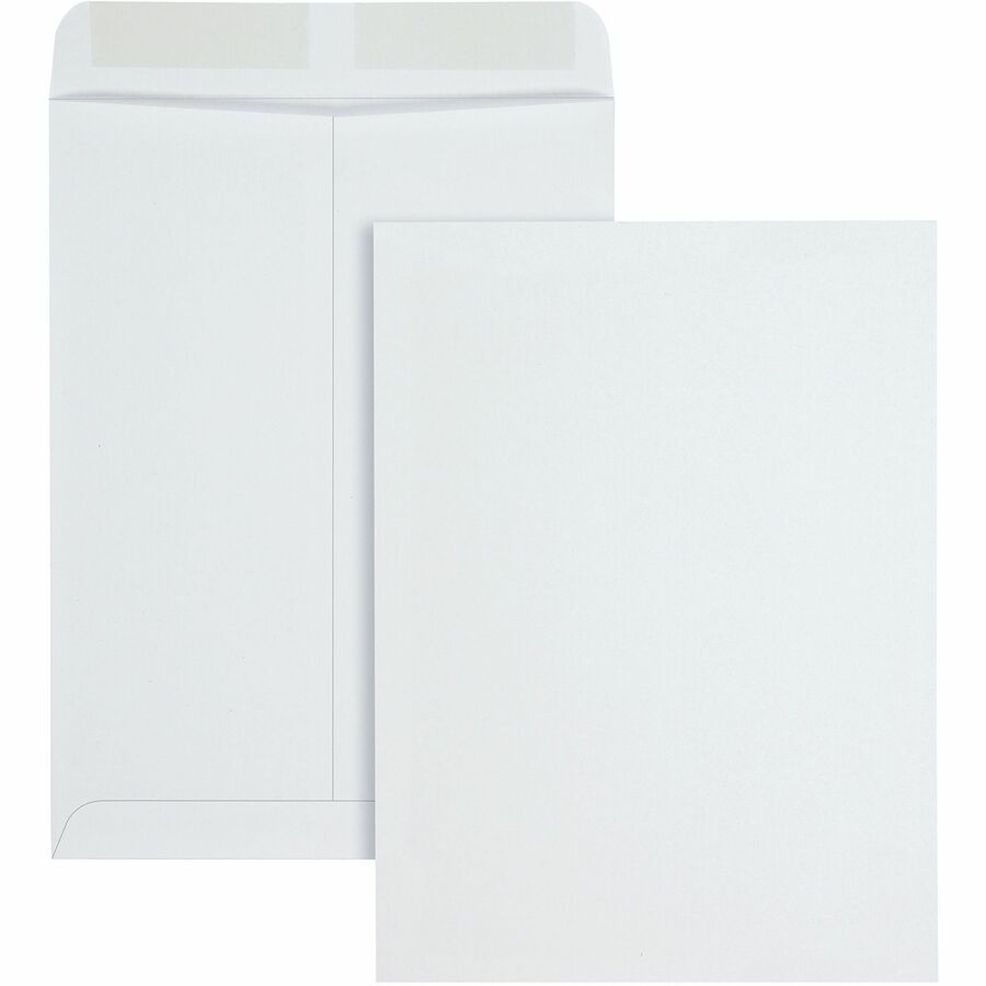 Catalog Envelope, 24 lb Bond Weight Paper, #10 1/2, Square Flap, Gummed Closure, 9 x 12, White, 250/Box - 4