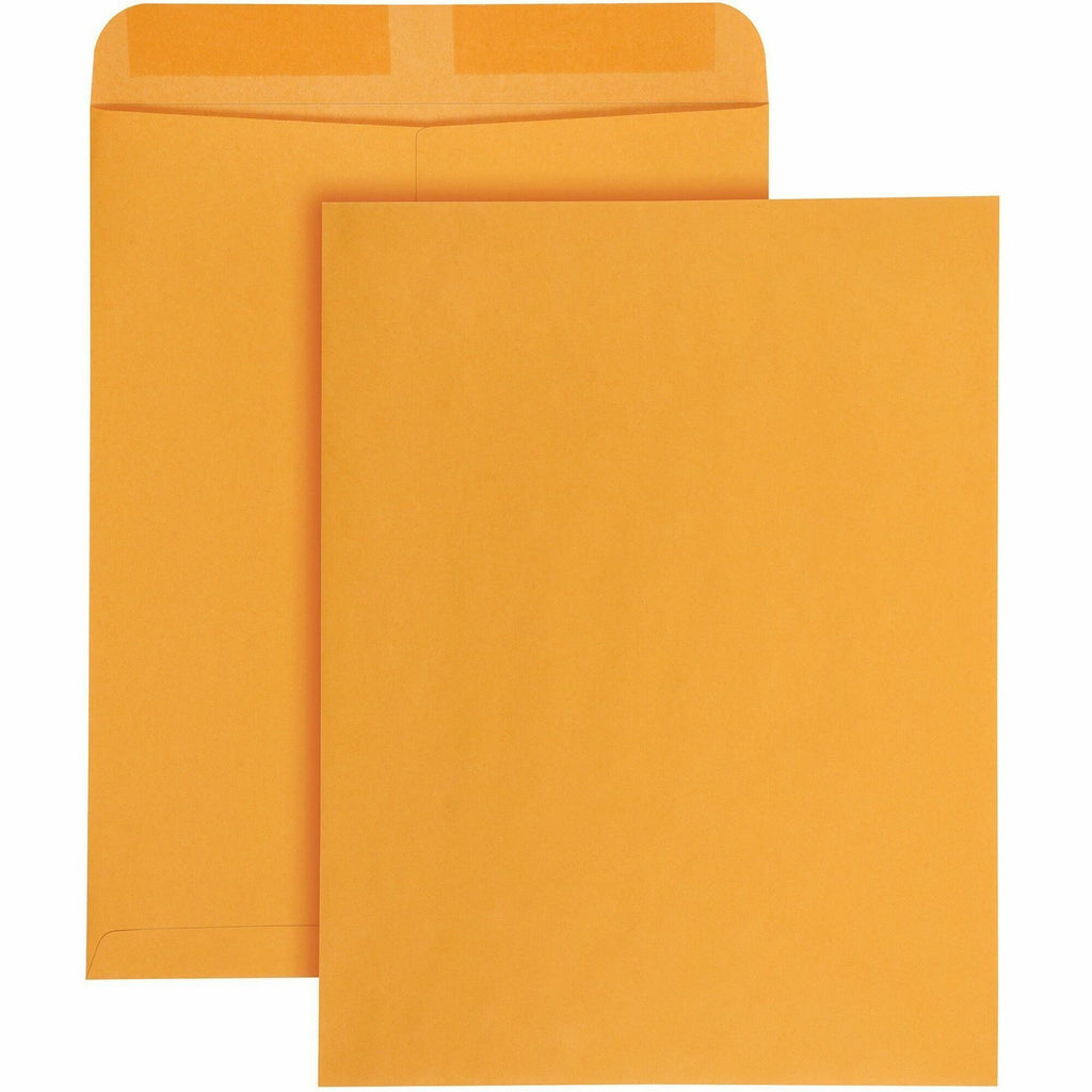 Catalog Envelope, 28 lb Bond Weight Kraft, #15 1/2, Square Flap, Gummed Closure, 12 x 15.5, Brown Kraft, 100/Box