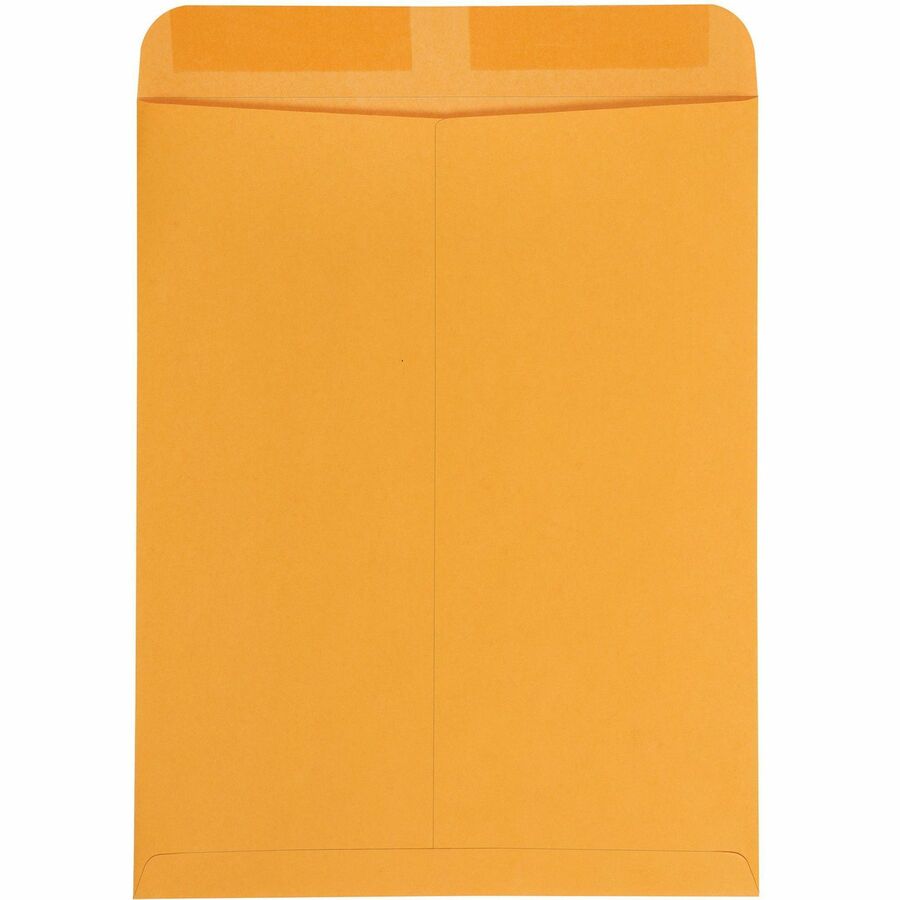 Catalog Envelope, 28 lb Bond Weight Kraft, #15 1/2, Square Flap, Gummed Closure, 12 x 15.5, Brown Kraft, 100/Box