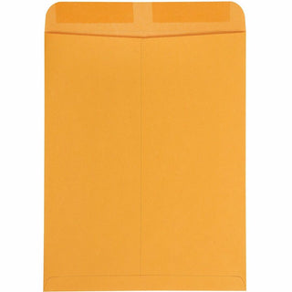Catalog Envelope, 28 lb Bond Weight Kraft, #15 1/2, Square Flap, Gummed Closure, 12 x 15.5, Brown Kraft, 100/Box