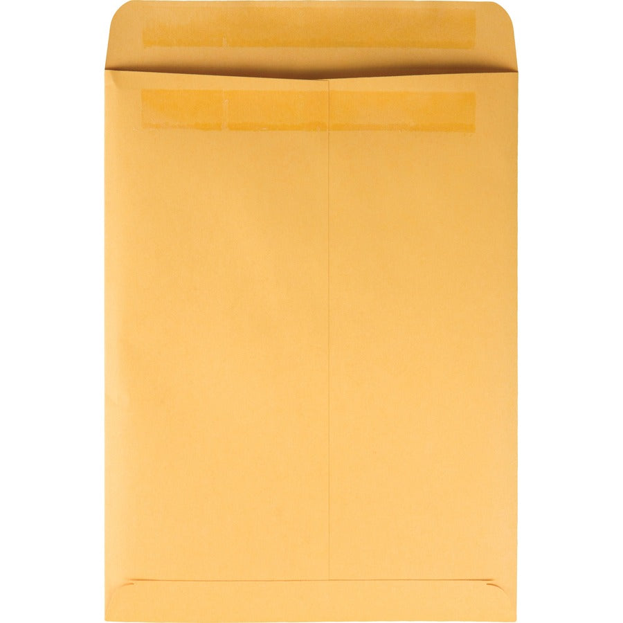 Redi-Seal Catalog Envelope, #10 1/2, Cheese Blade Flap, Redi-Seal Adhesive Closure, 9 x 12, Brown Kraft, 100/Box