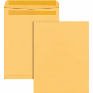 Redi-Seal Catalog Envelope, #15 1/2, Cheese Blade Flap, Redi-Seal Adhesive Closure, 12 x 15.5, Brown Kraft, 100/Box