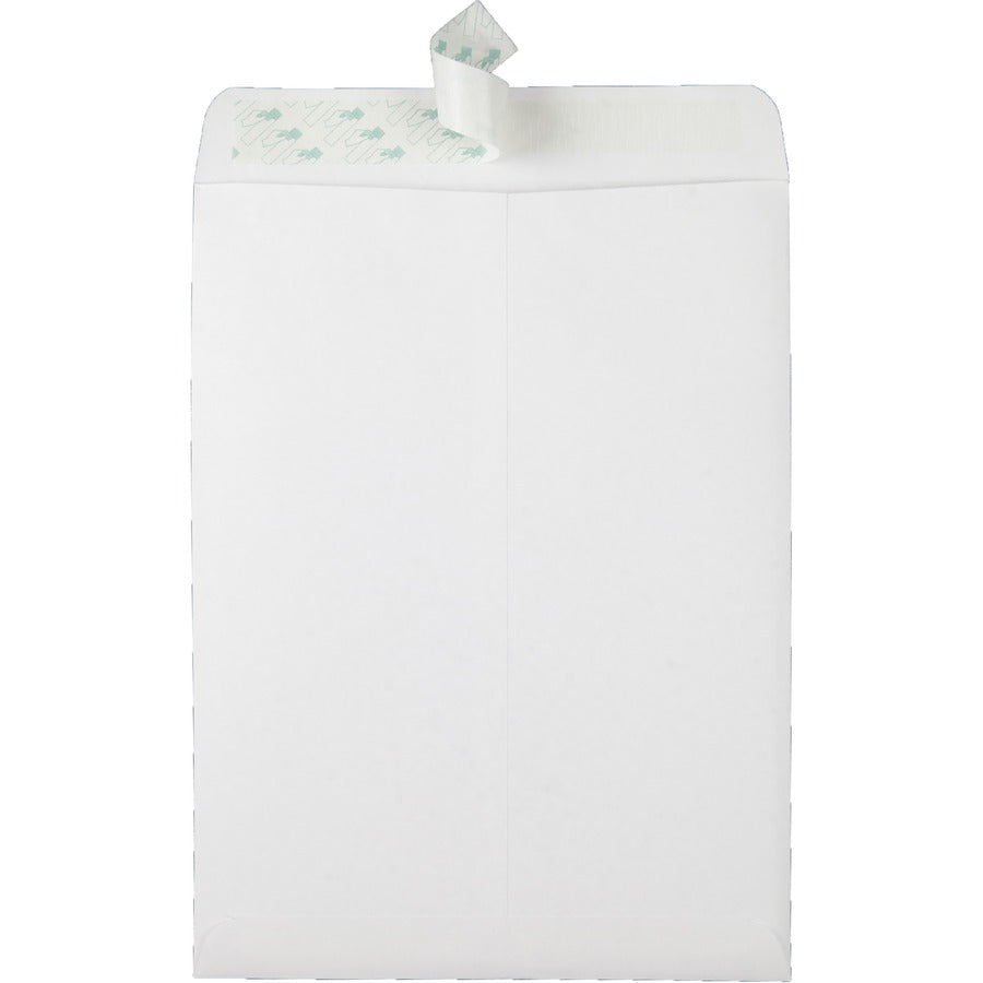 Redi-Strip Catalog Envelope, #10 1/2, Cheese Blade Flap, Redi-Strip Adhesive Closure, 9 x 12, White, 100/Box