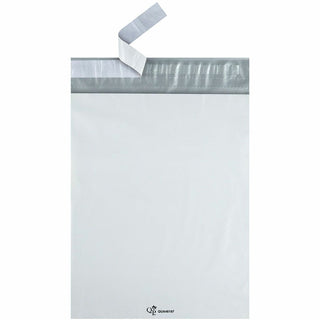 Redi-Strip Poly Mailer, #4, Square Flap with Perforated Strip, Redi-Strip Adhesive Closure, 10 x 13, White, 100/Pack