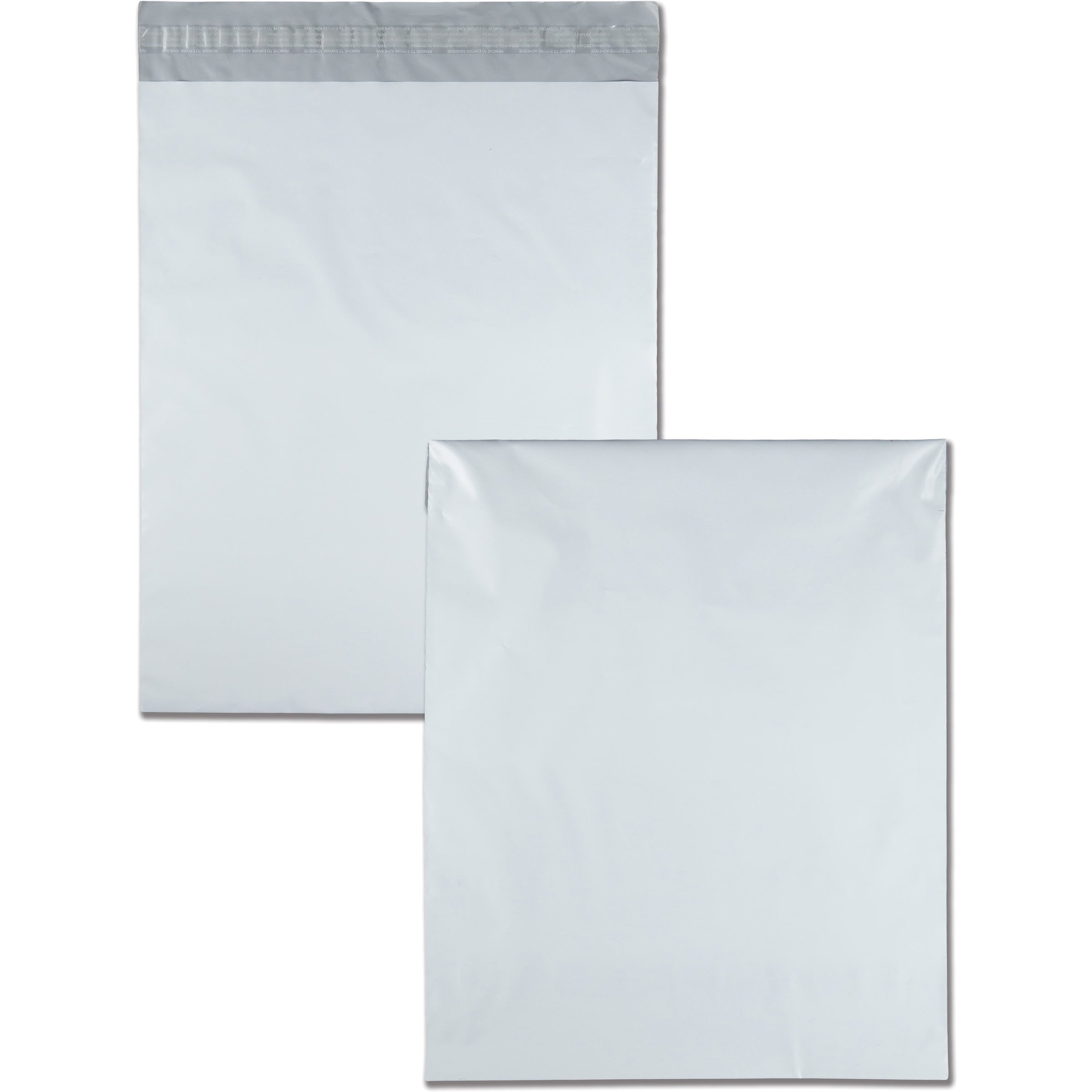 Redi-Strip Poly Mailer, #5 1/2, Square Flap with Perforated Strip, Redi-Strip Adhesive Closure, 14 x 17, White, 100/Pack