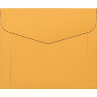 Open-Side Booklet Envelope, #13 1/2, Hub Flap, Gummed Closure, 10 x 12, Brown Kraft, 100/Box