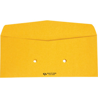 Light Brown Fold Flap Kraft Trade Size Interoffice Envelope, One-Sided Box-Style Format, 4.5 x 10.38, Brown Kraft, 500/Box