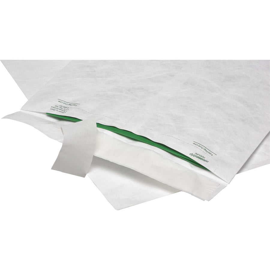 Lightweight 14 lb Tyvek Catalog Mailers, #10 1/2, Square Flap, Redi-Strip Adhesive Closure, 9 x 12, White, 100/Box
