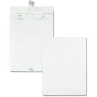 Lightweight 14 lb Tyvek Catalog Mailers, #10 1/2, Square Flap, Redi-Strip Adhesive Closure, 9 x 12, White, 100/Box