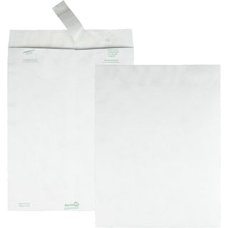Lightweight 14 lb Tyvek Catalog Mailers, #13 1/2, Square Flap, Redi-Strip Adhesive Closure, 10 x 13, White, 100/Box