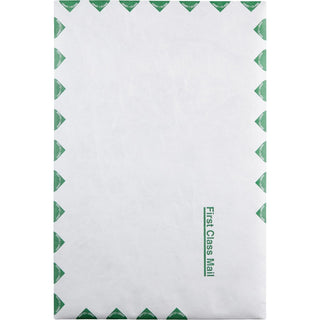 Lightweight 14 lb Tyvek Catalog Mailers, First Class, #15, Square Flap, Redi-Strip Adhesive Closure, 10 x 15, White, 100/Box