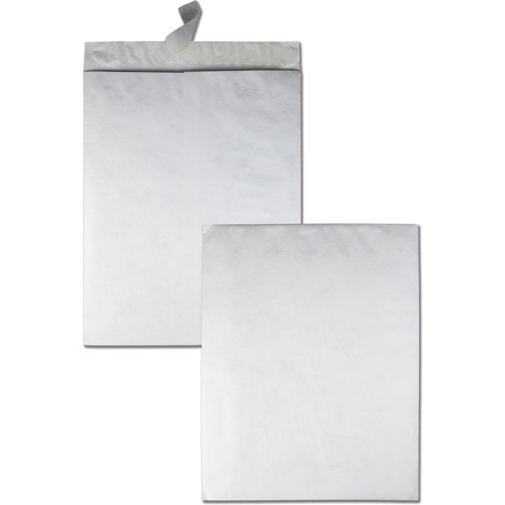 Heavyweight 18 lb Tyvek Catalog Mailers, Square Flap, Redi-Strip Adhesive Closure, 18 x 23, White, 25/Box