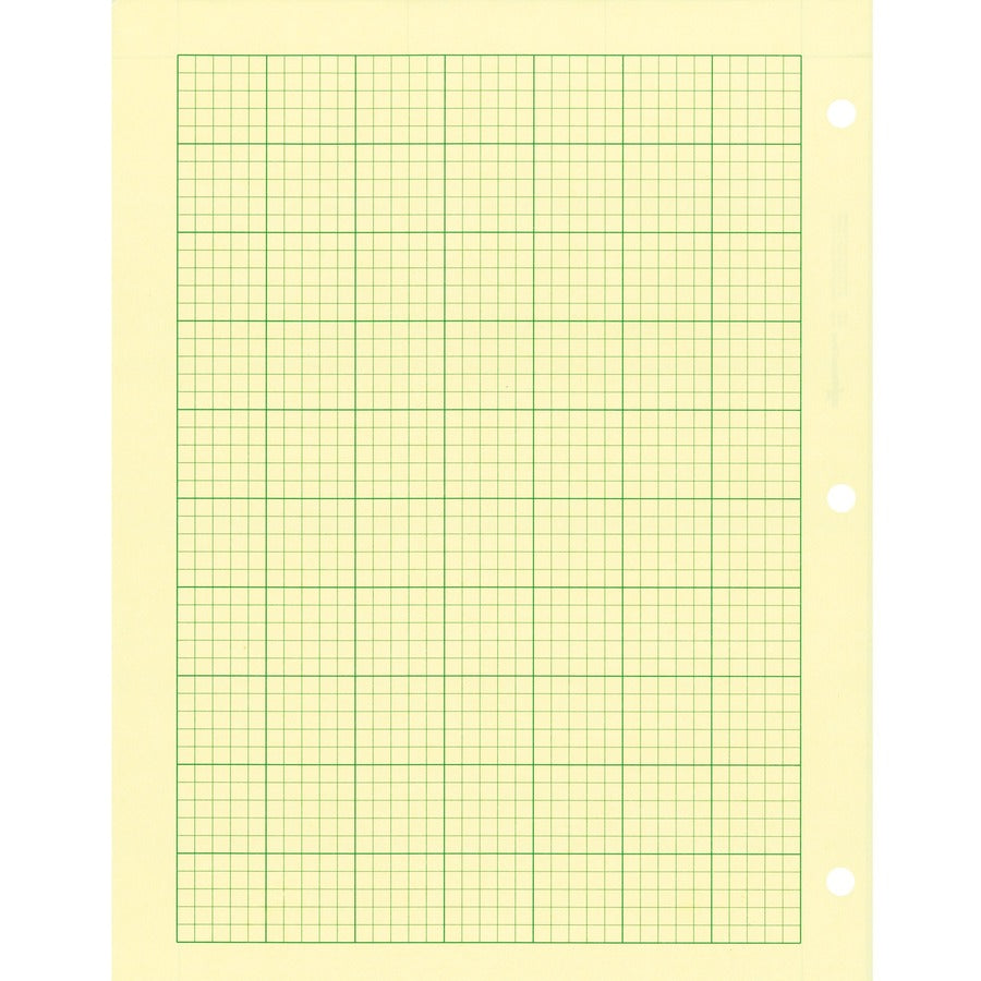 Rediform Computation Pads - Letter - 100 Sheets - Stapled/Glued - Letter - 8 1/2" x 11" - Green Paper - Subject - 100 / Pad