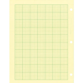 Rediform Computation Pads - Letter - 100 Sheets - Stapled/Glued - Letter - 8 1/2" x 11" - Green Paper - Subject - 100 / Pad